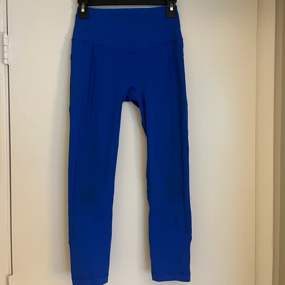 blue lululemon leggings size 6